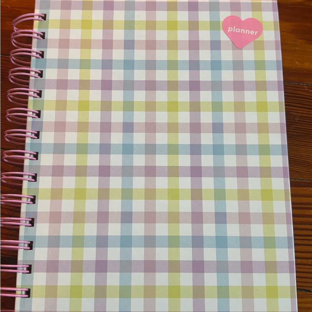Stoney Clover Lane x Target Pastel Plaid Spiral-Bound Planner